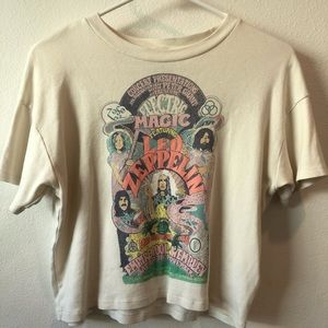 American Eagle Led Zeppelin cropped tee